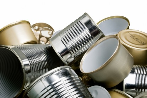 Crew clearing a terraced house garden in Holborn